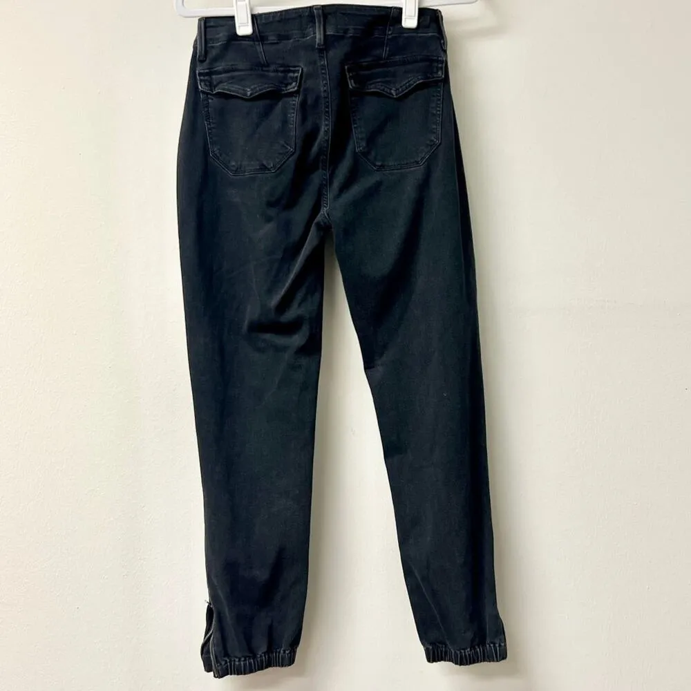 Paige Mayslie Mid-Rise Denim Ankle Zip Jogger Jeans Gray Women's Size 27 - Image 6