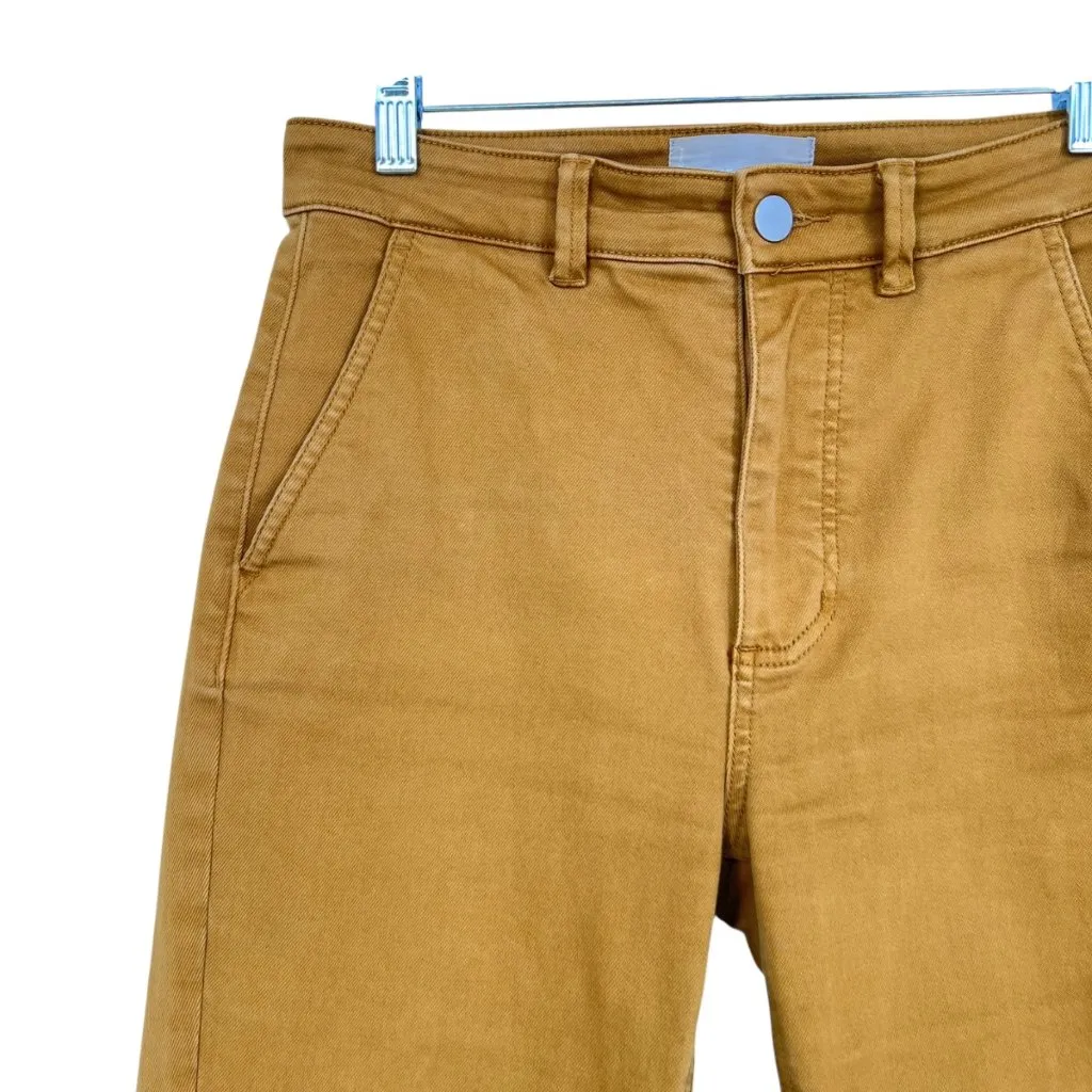 Everlane Cropped Slim Pants Mustard Yellow Size 4 - Image 3