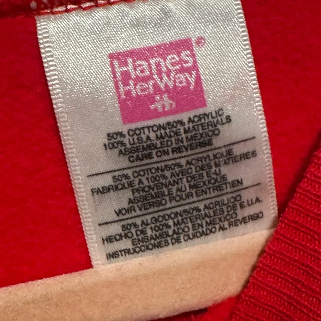 Vintage Santa and snowman cotton sweatshirt crew neck Christmas size L White Size L - Image 7