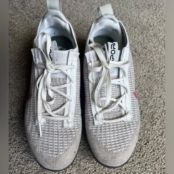 Size 7‎ - Nike Air VaporMax Flyknit White Thunder Blue 2021 - Image 2