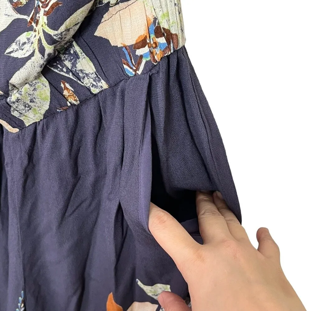 FREE PEOPLE Floral Island Time Asymmetrical One Piece Jumpsuit Women Size Small - Image 8