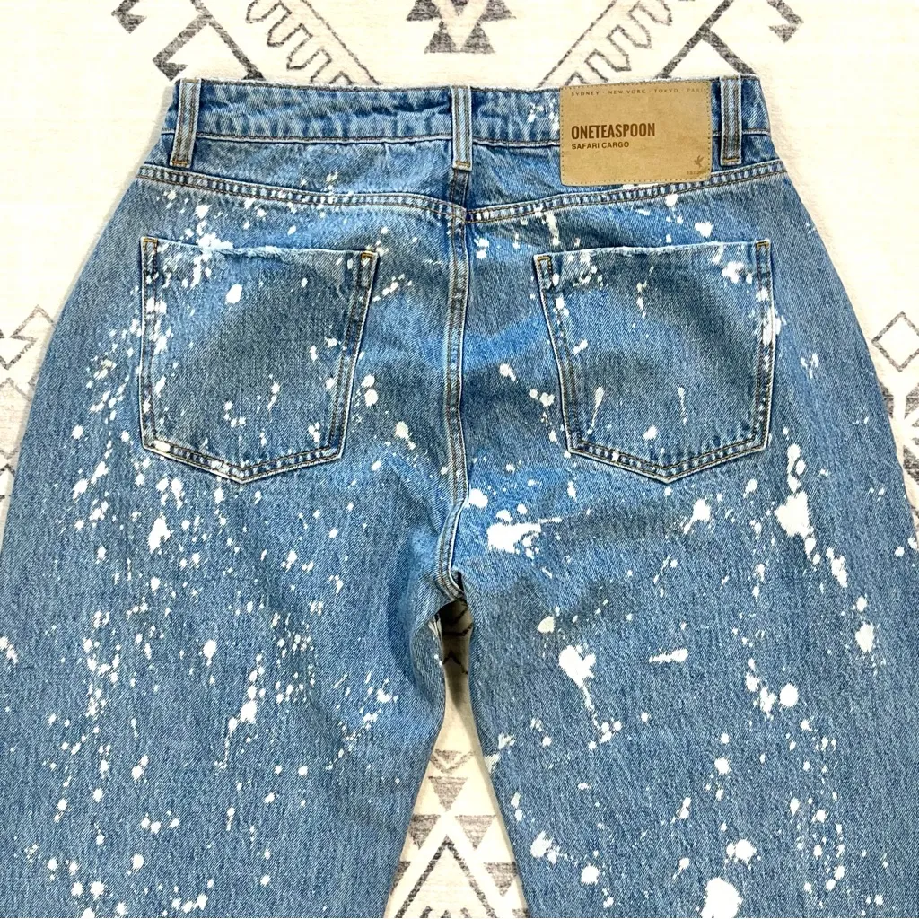 One Teaspoon Royal Salt Crusaders Barrel Jeans Size 26 - Image 13