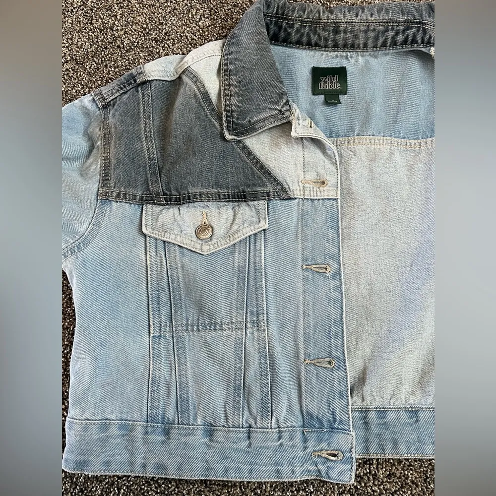 Wild Fable Two-Tone Jean Jacket - Image 12