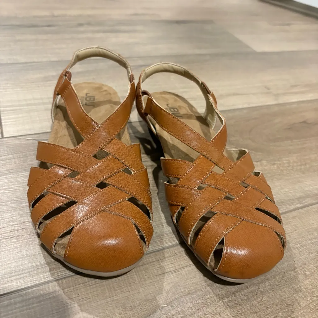 JBU‎ by Jambu Bonnie Encore Fisherman Sandal Alpaca brown size 8 - Image 2