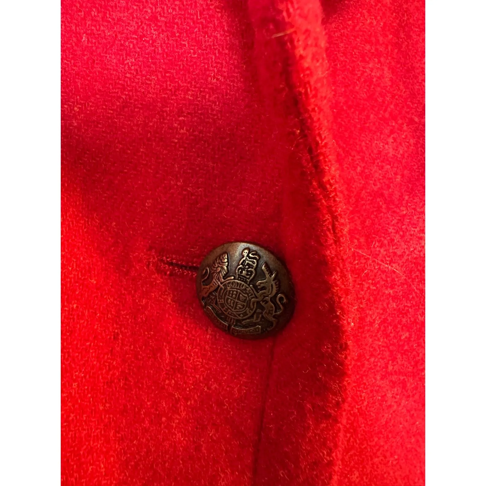 Talbots  Red Wool Blend Blazer Women's Size 4 - Image 4