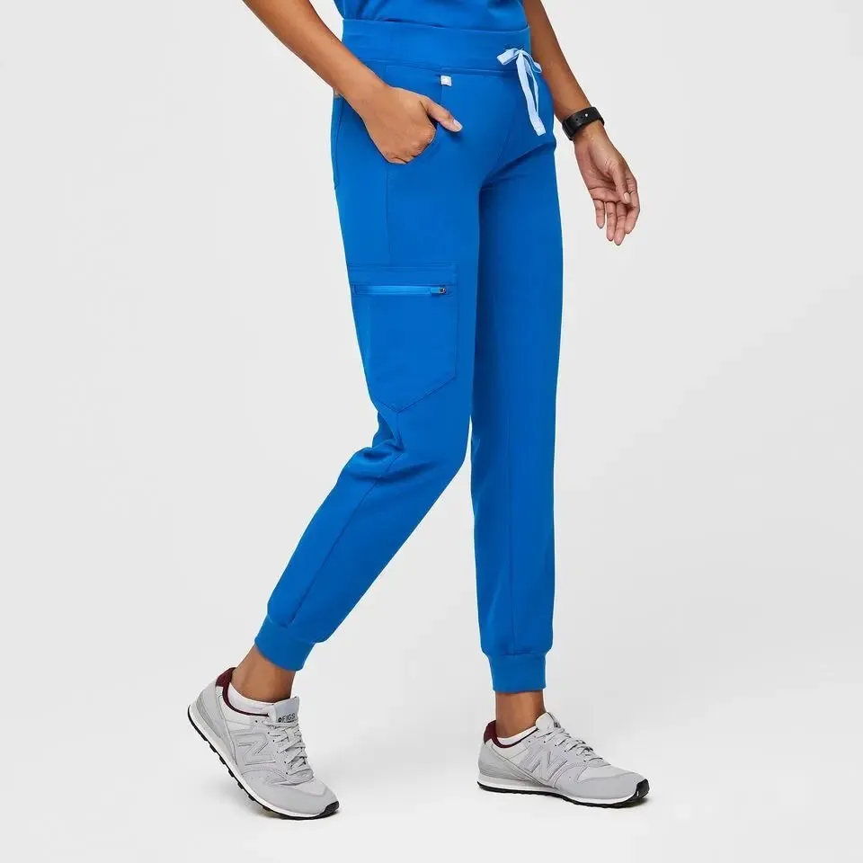 FIGS Zamora Technical Collection‎ Jogger Scrub Pants Drawstring Pockets Blue M/P - Image 8