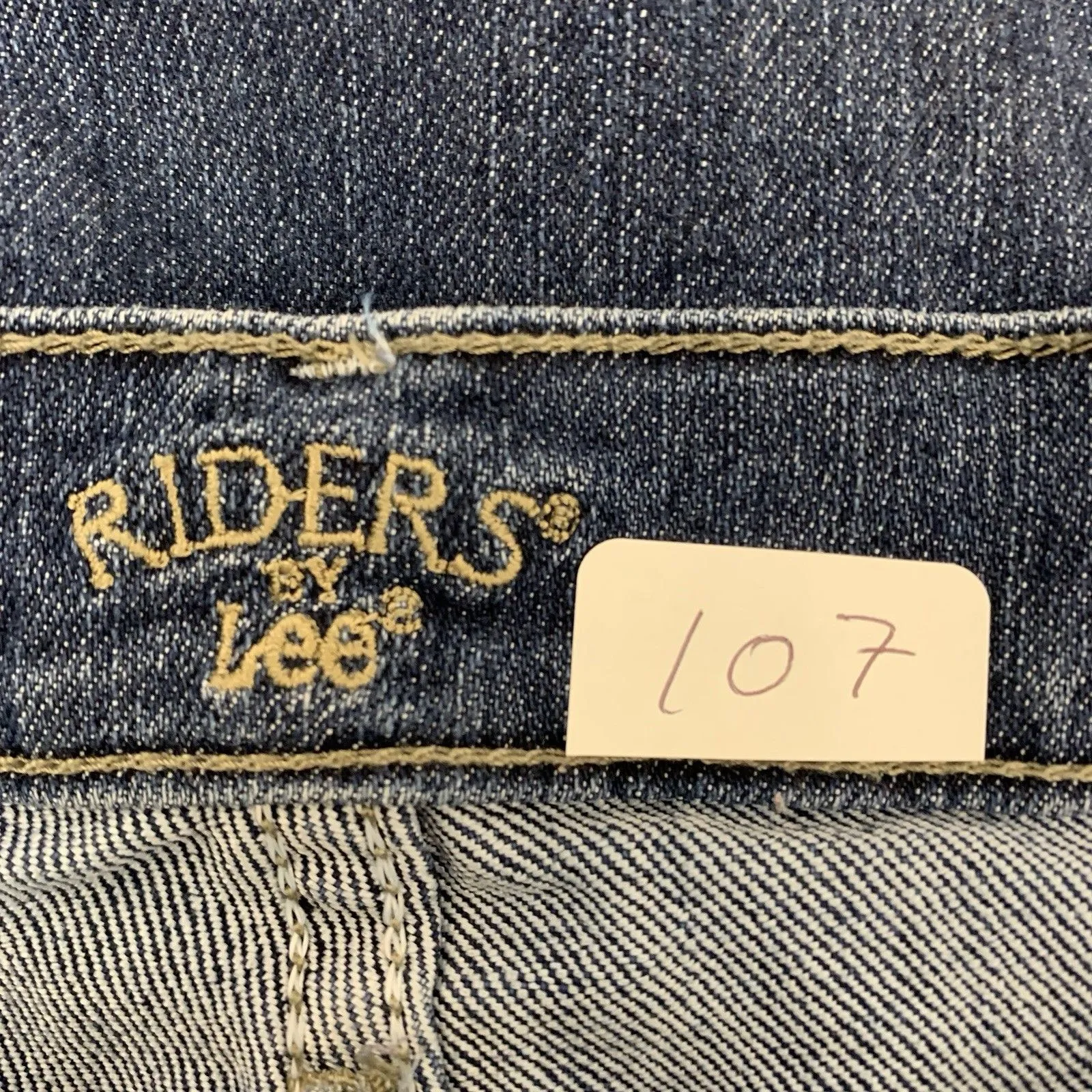 Riders By Lee Women's Size 16M Blue Relaxed Straight Leg Denim Jeans - Image 6