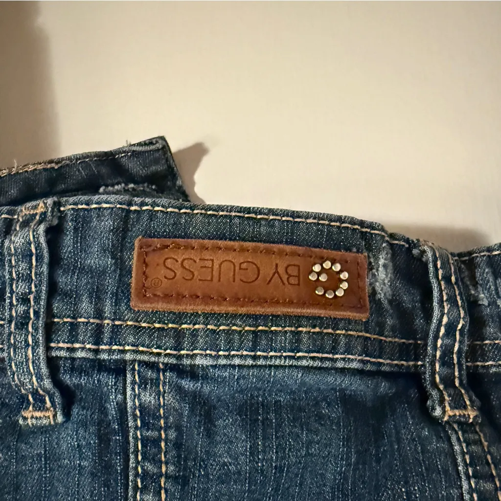 Guess Women's Distressed Denim Jacket Small - Image 6