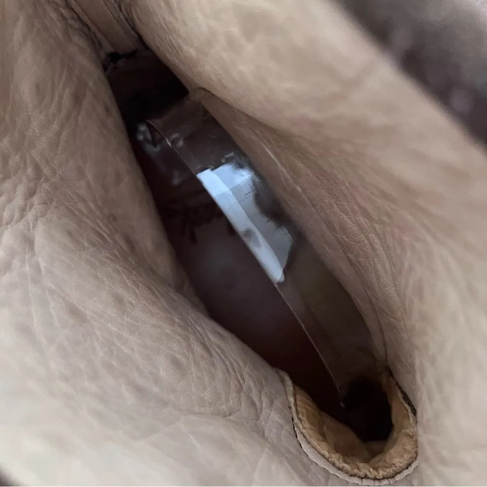 Beek Studded Junco Suede Ankle Boots Tan Size 11 - Image 9