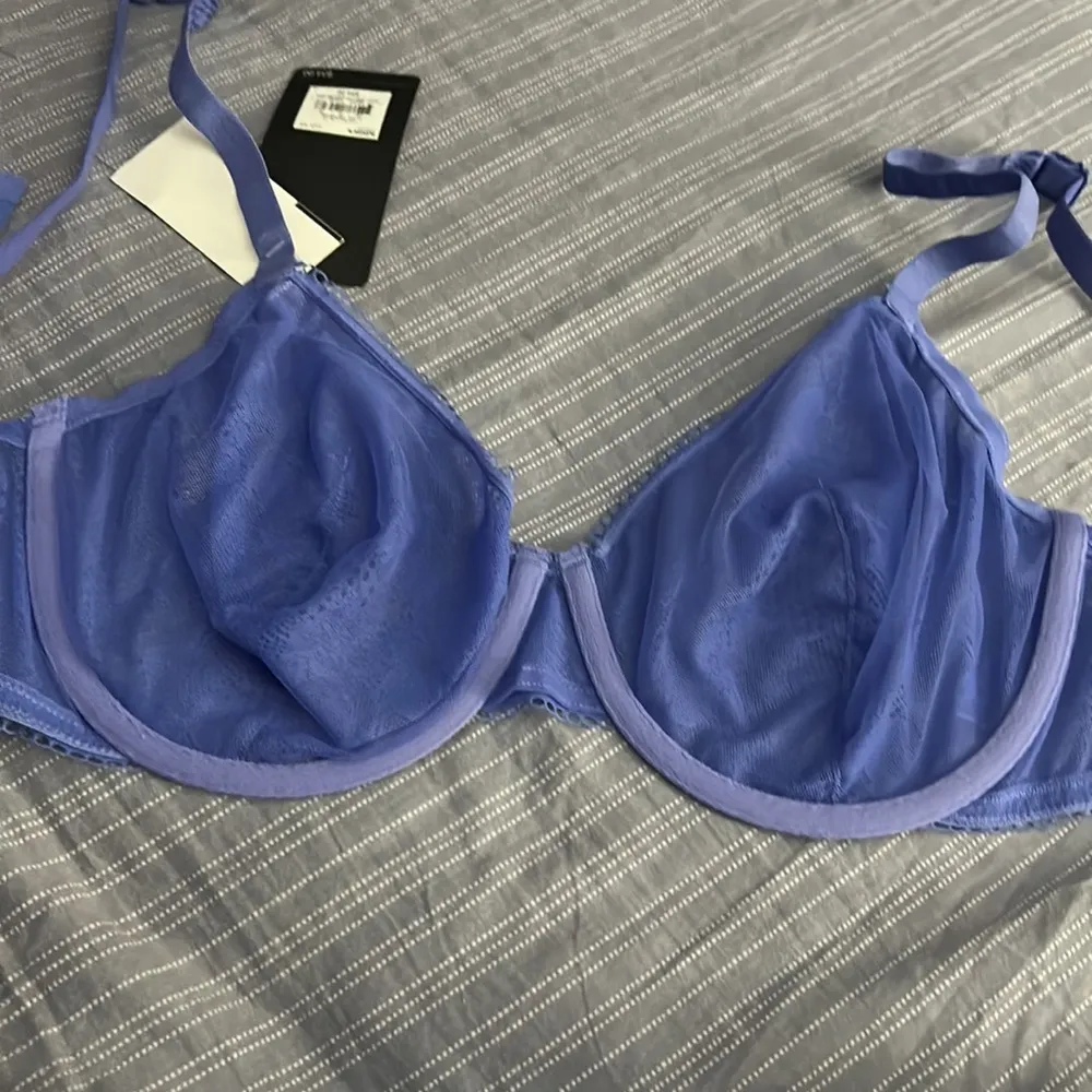 COPY - BNWT Purple Unlined Lace Bra Size 40C - Image 3