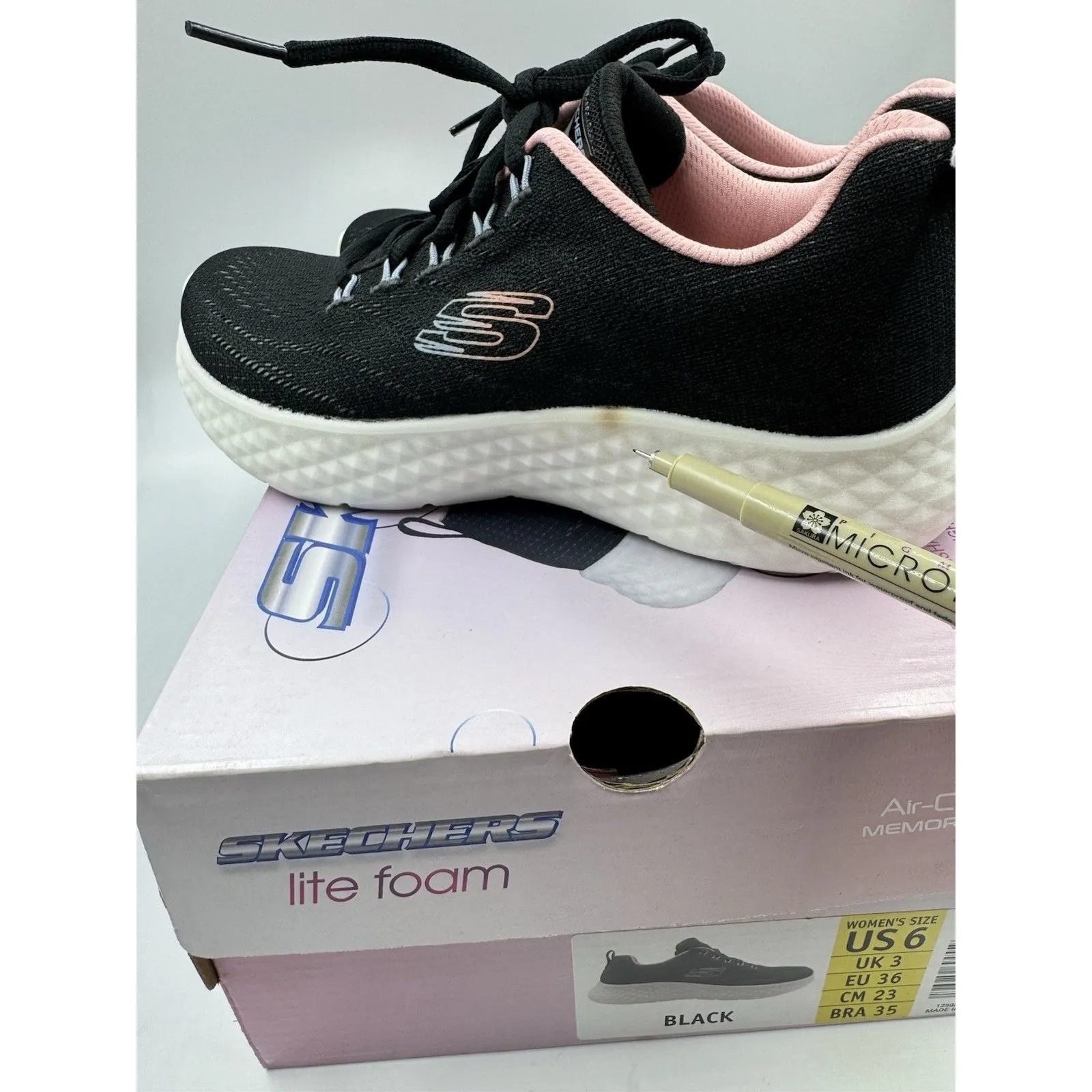 SKECHERS Women's Lite Foam Lightweight Air-Cooled Running Sneaker Shoes New 6 - Image 6