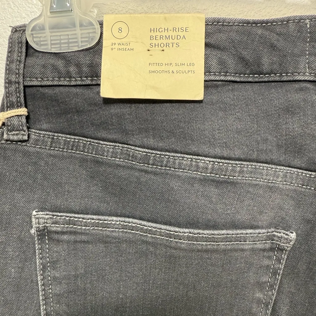 Universal Thread Charcoal High Rise Bermuda Shorts - Image 8