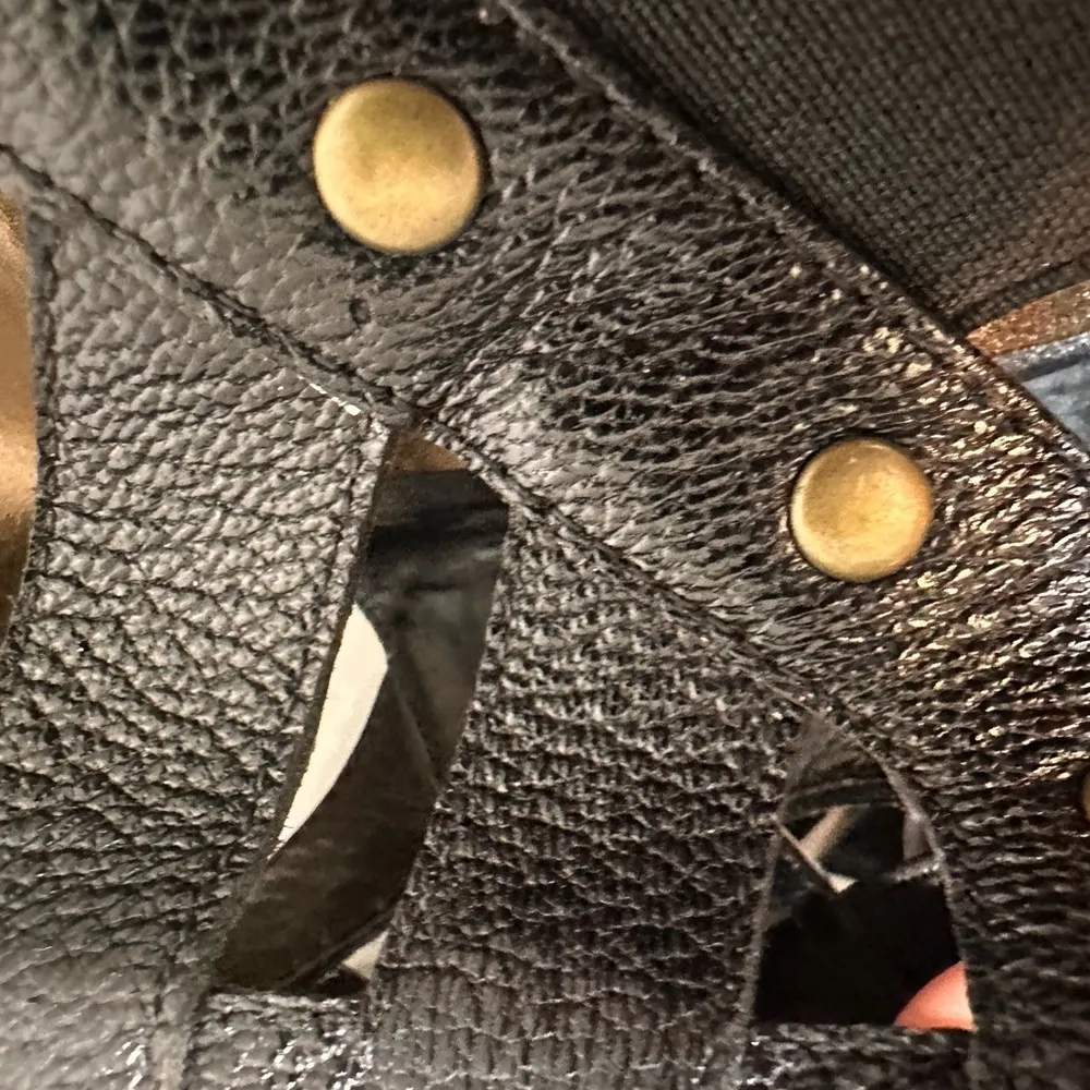 Nine West Black Strappy Studded Open Toe Heels Badgley 8.5 - Image 9