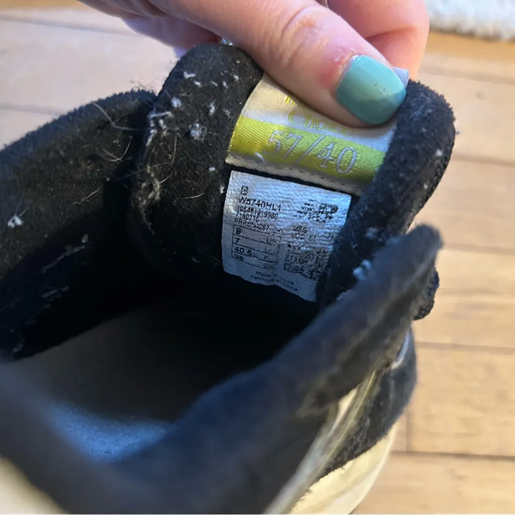 New balance 57/40. Black oyster pink sneakers 9 - Image 5