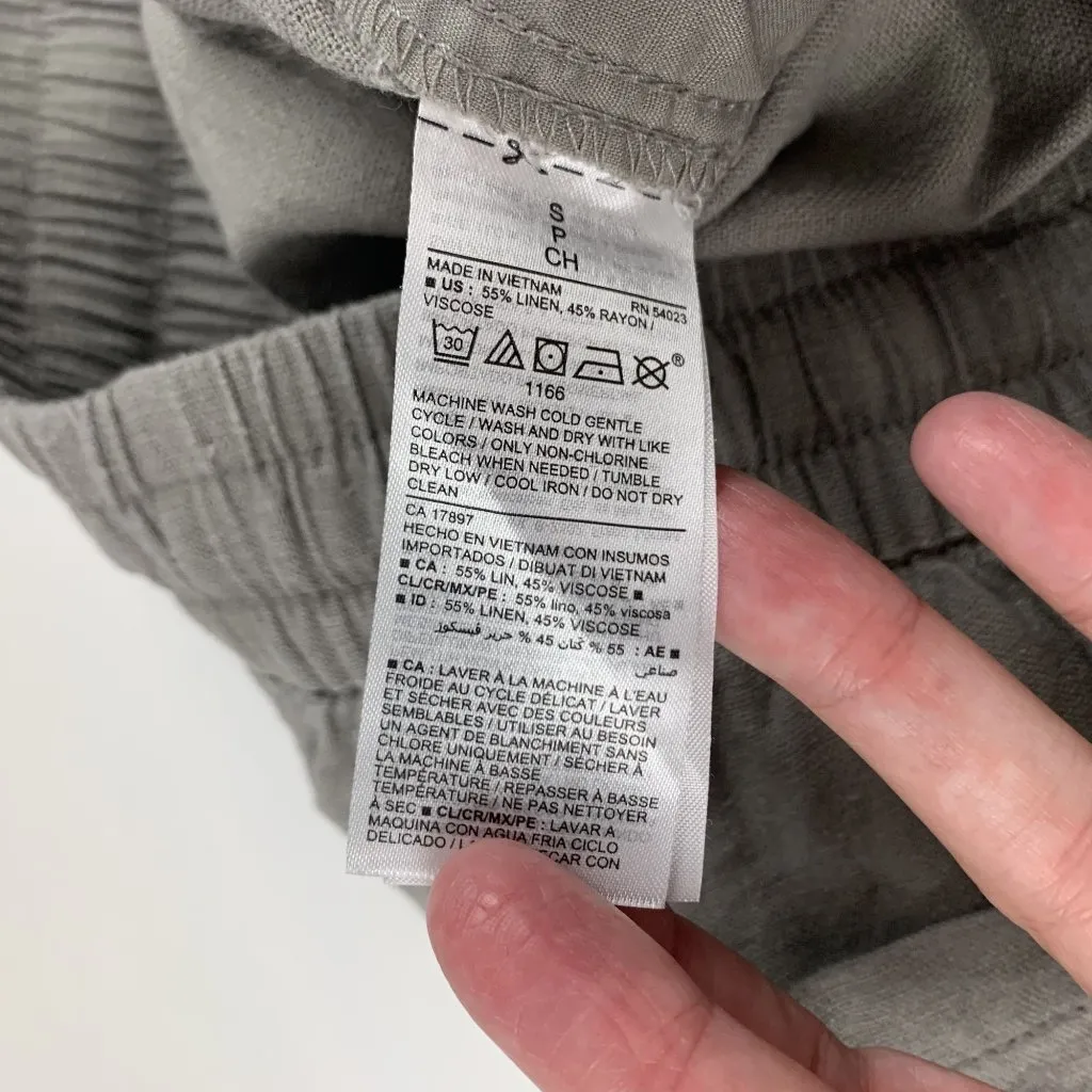 Old Navy Amalgam Linen Blend Cargo Jogger Pant S - Image 5