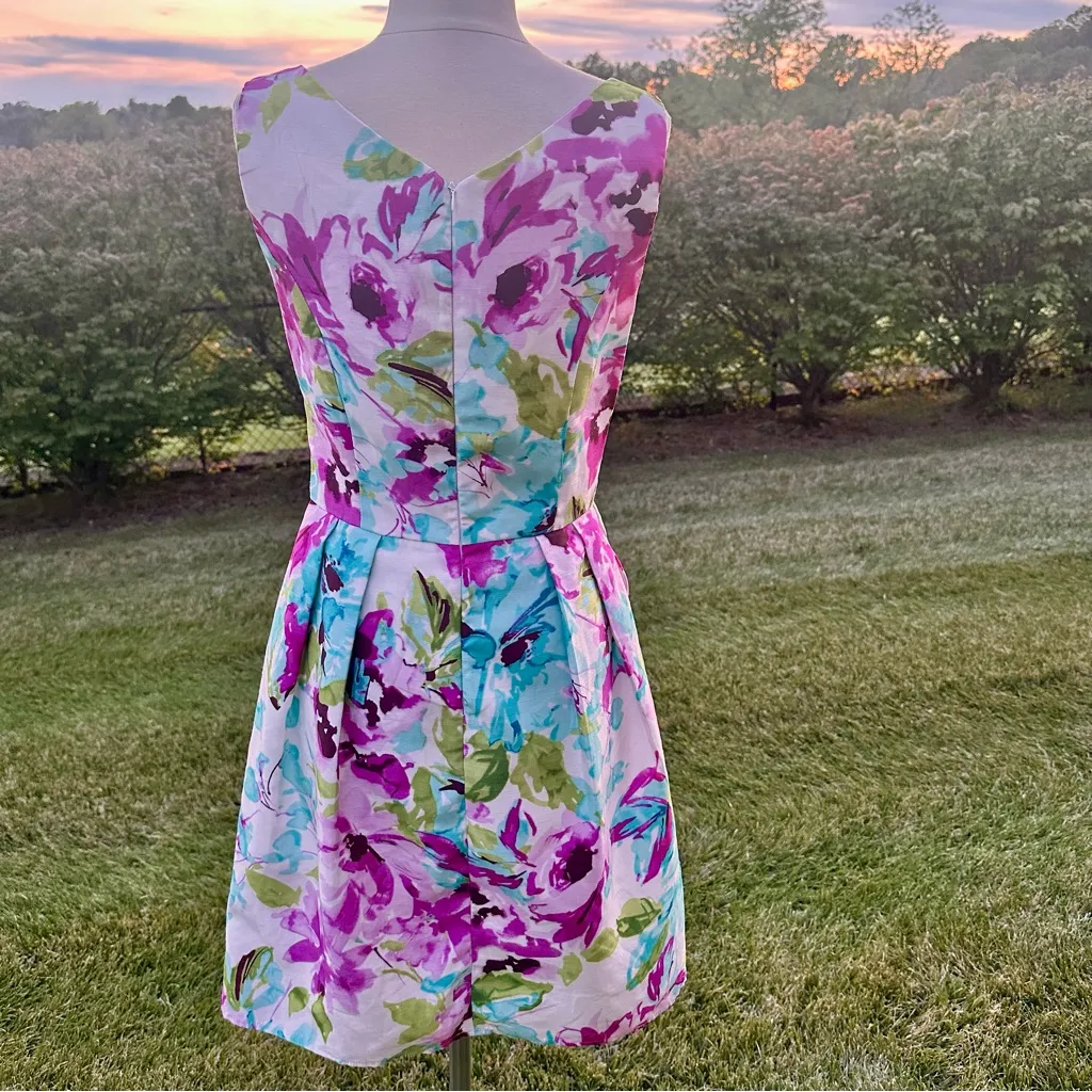 Madison Leigh Floral Sleeveless Dress - Image 10