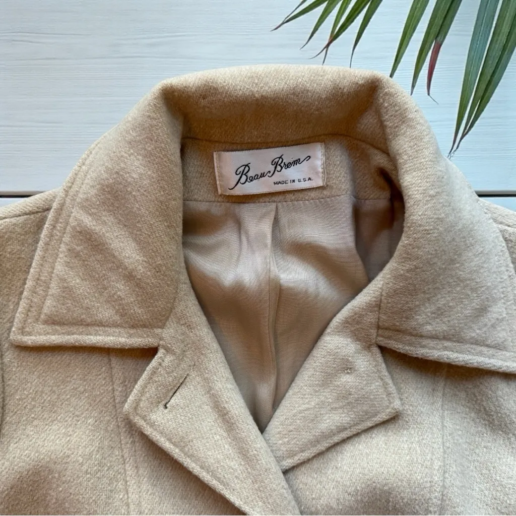 Vintage Beau Brumm Wool Coat – Size Small (Tagged 10) – Made in USA - Image 15