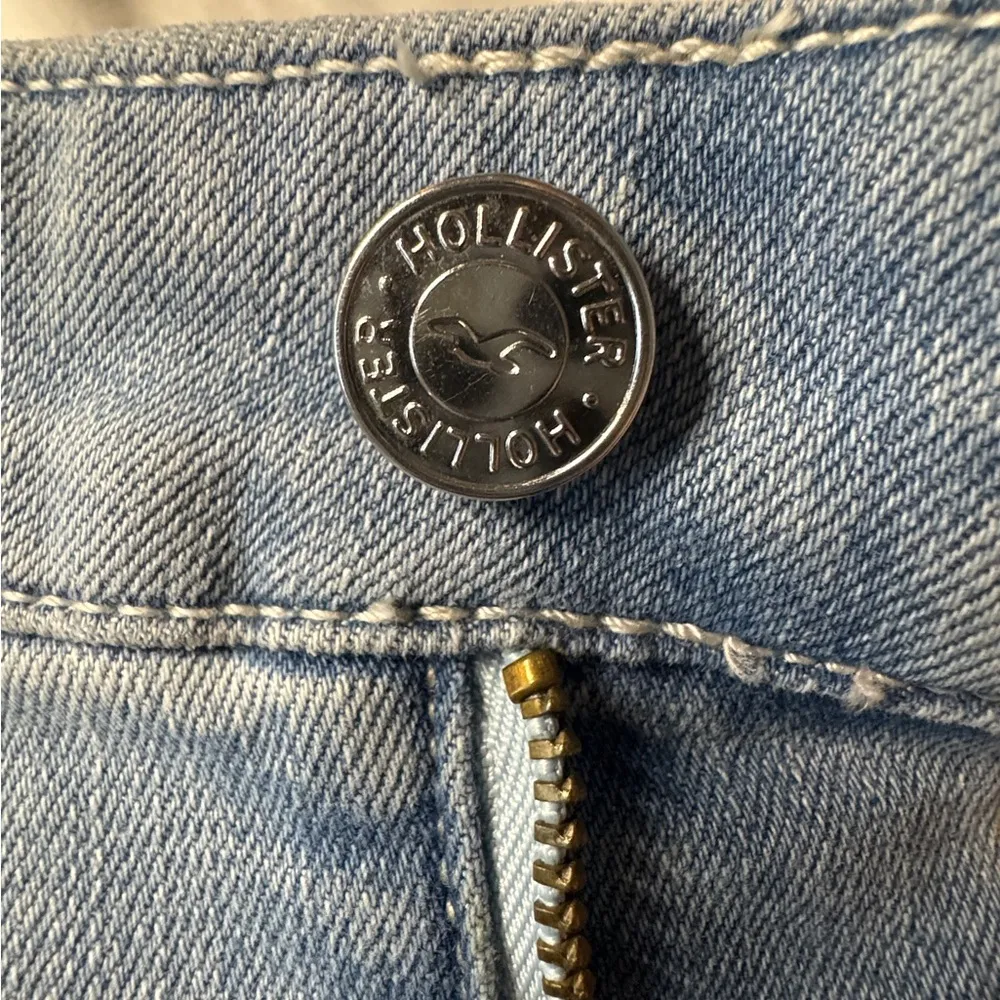 Hollister High Rise Flare Split Hem Medium Wash Jeans Y2K Women’s Size 24 L 29 - Image 7