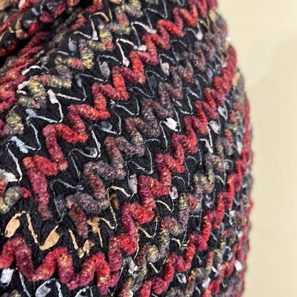 Chico’s design black mother pearl button down textured blazer jacket - Image 9