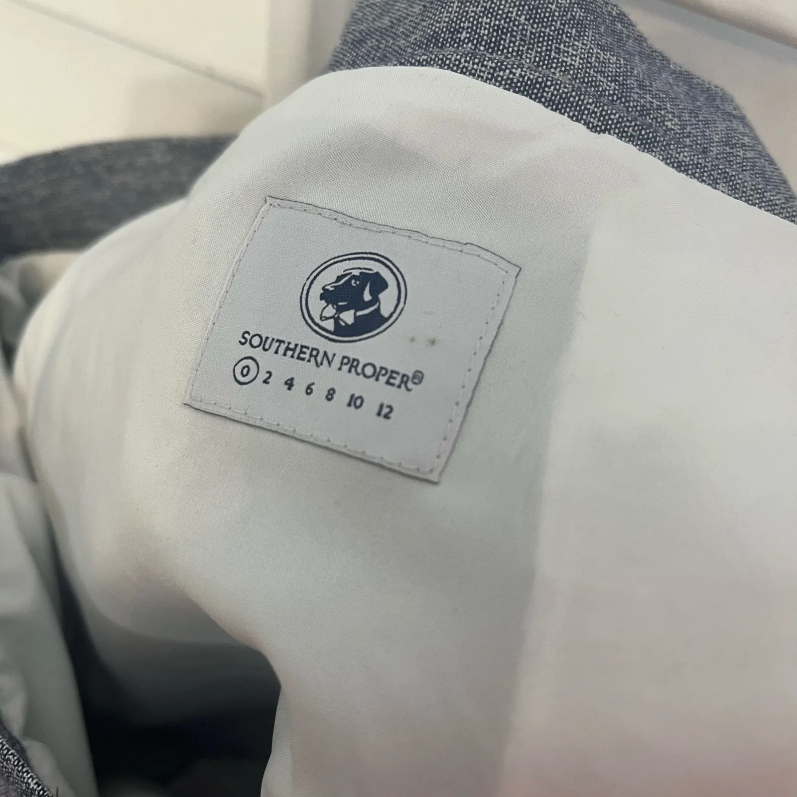 Southern Proper Tulip Wrap Style‎ Chambray Mini Skirt Size 0 - Image 5