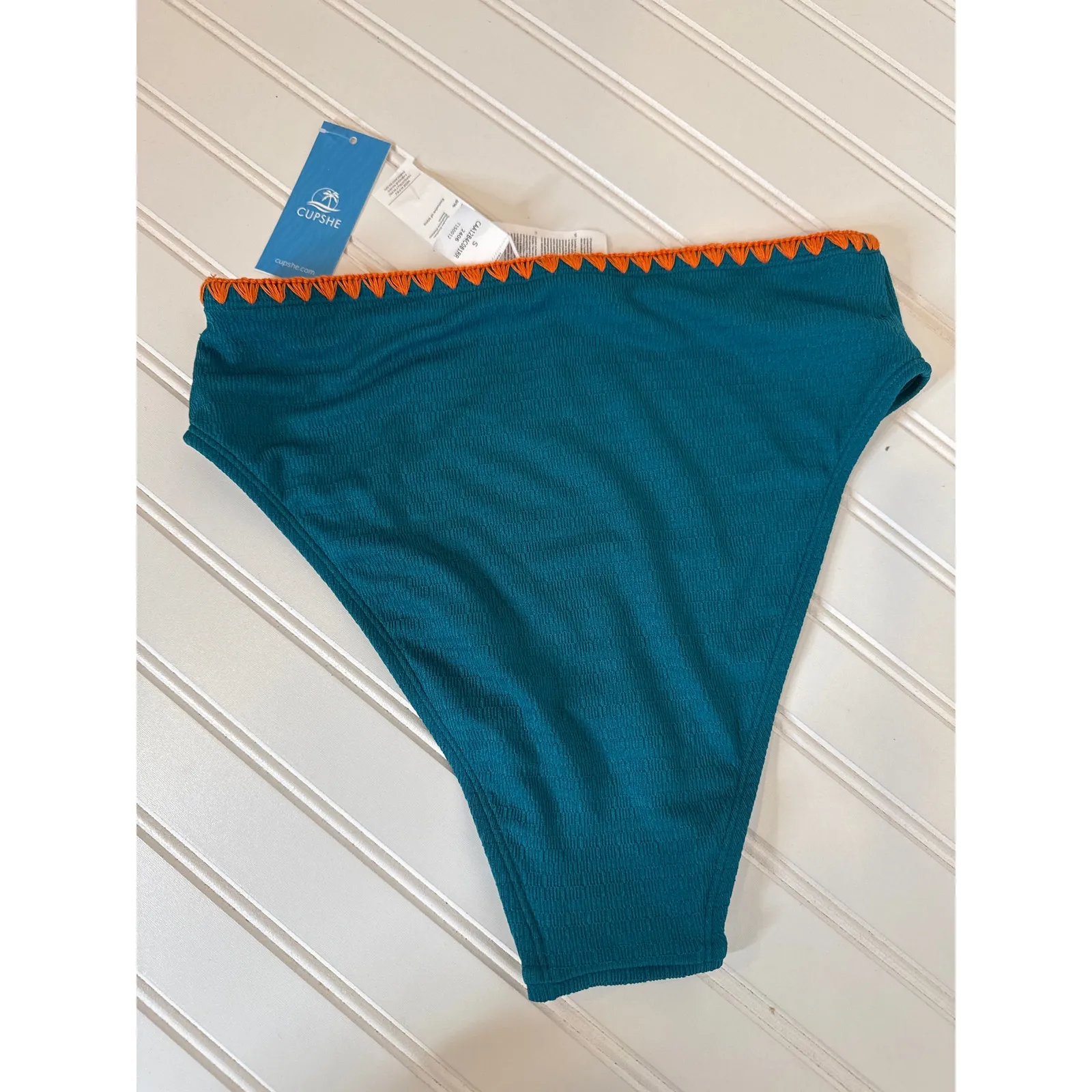 NWT Cupshe LOT OF 3 Swim Bikini Bottoms - Floral High Waist Beachy Bundle Size S - Image 5