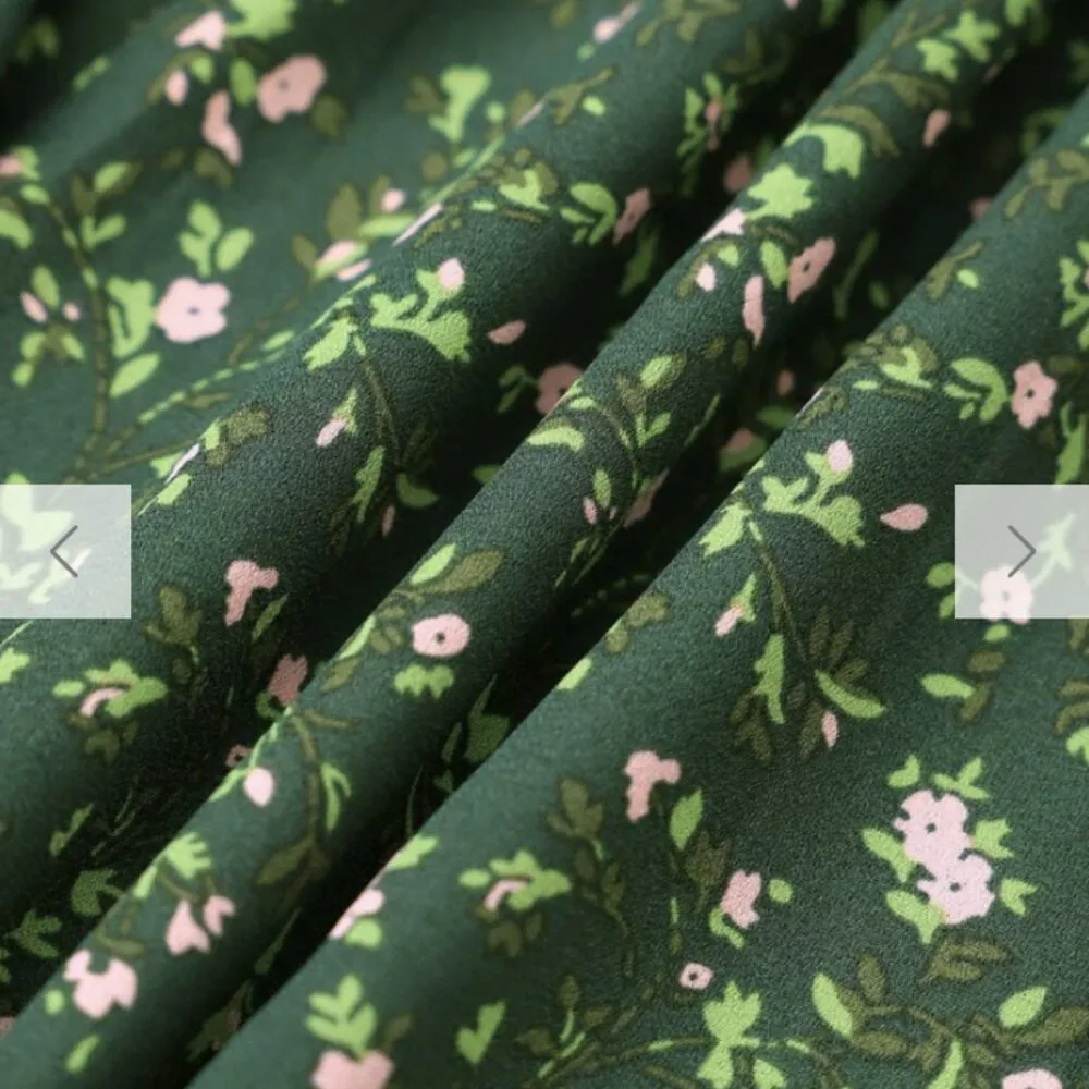 RIHOAS The Floral Tie Straps Midi Dress Green Size L - Image 3