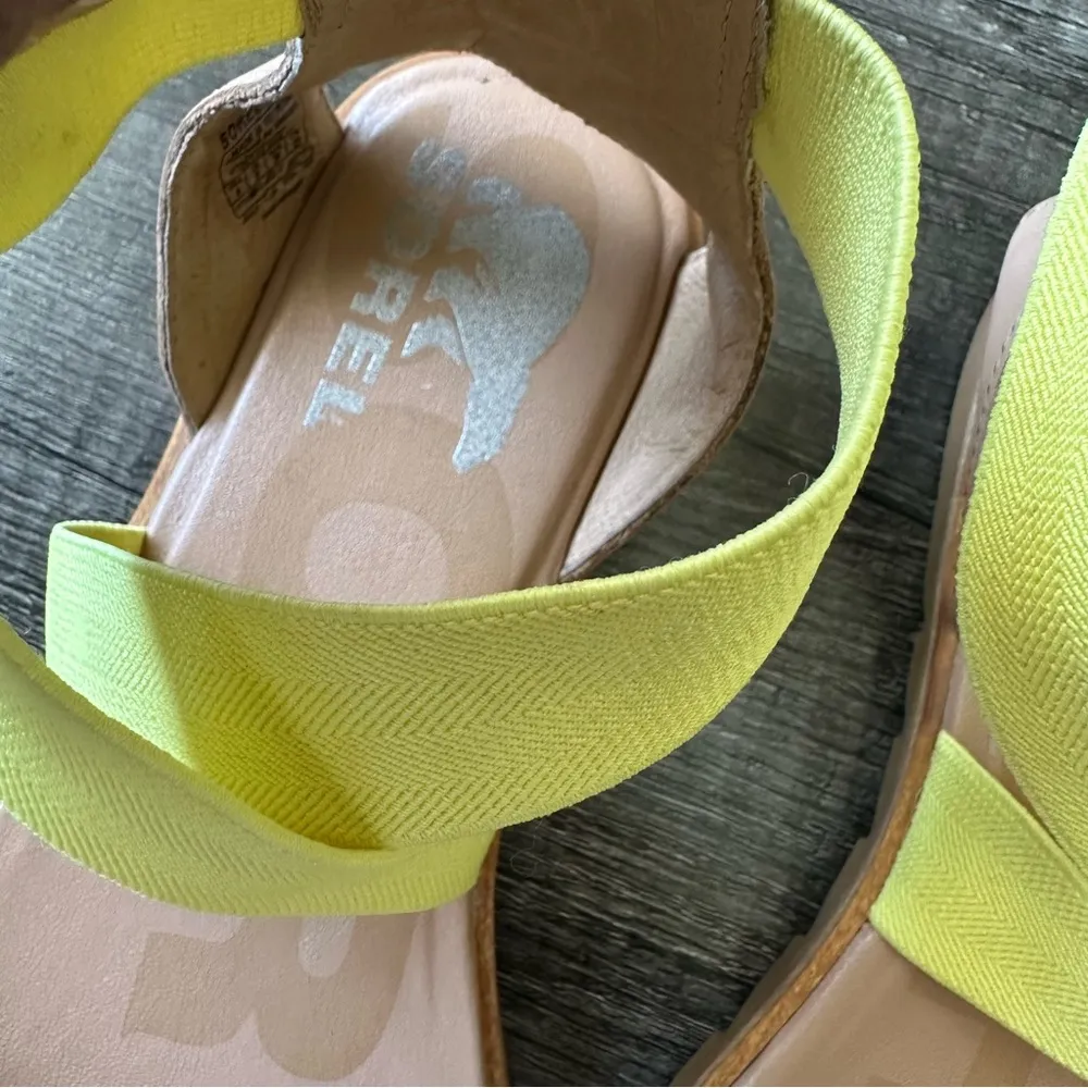 Sorel Ella II Leather Flat Sandal Sunnyside Tan Size 8 - Image 10