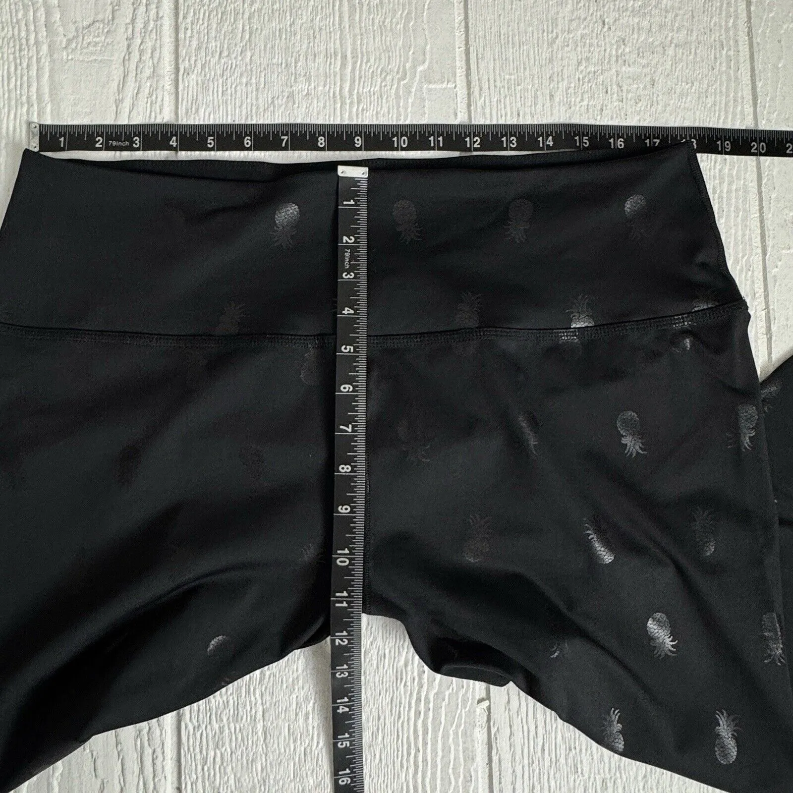 Beyond Yoga Leggings 3X Womens Black Pineapple Stretch Yoga Workout Gym - Image 7