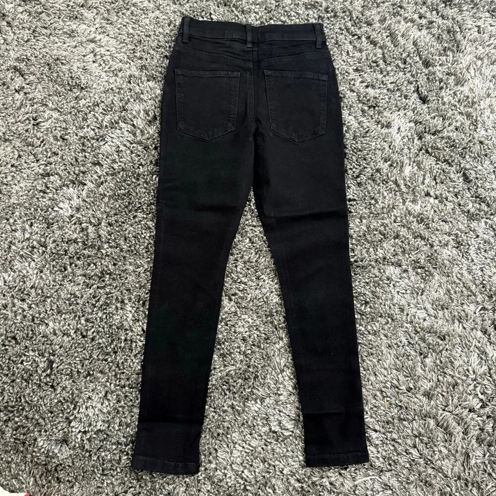 ASOS Design Petite Skinny Jean in Clean Black, Size 25X26​​​ - Image 3