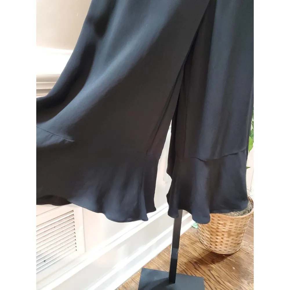 French Collection Women Solid Black Polyester Sleeveless Casual Jumpsuit Size 4 - Image 5