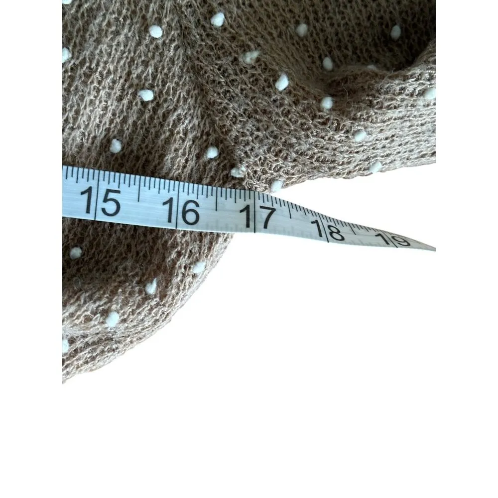 Y2K RYU Women's Knit Lace Tulle Pearls  Belted Anthropologie Dress Coquette Sz L - Image 6