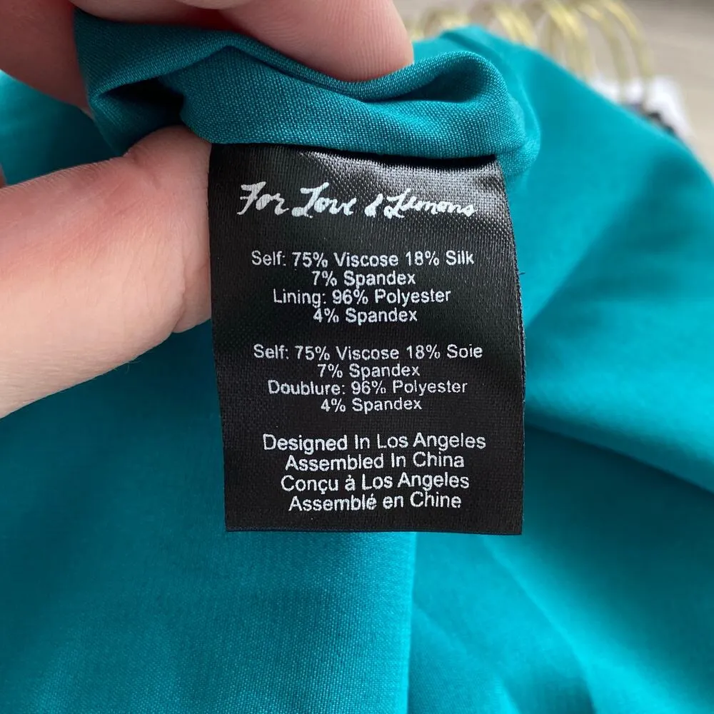 FOR LOVE AND LEMONS Viva Velvet Mini Dress Emerald Green Size Small Party Sexy - Image 9