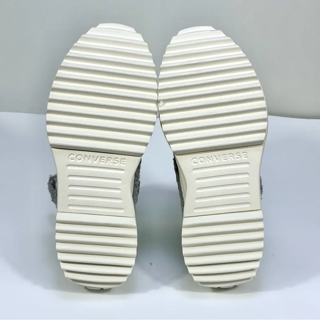 Converse Chuck Taylor All Star Faux Shearling Run Hike Platform Sneakers 9 NWT - Image 10