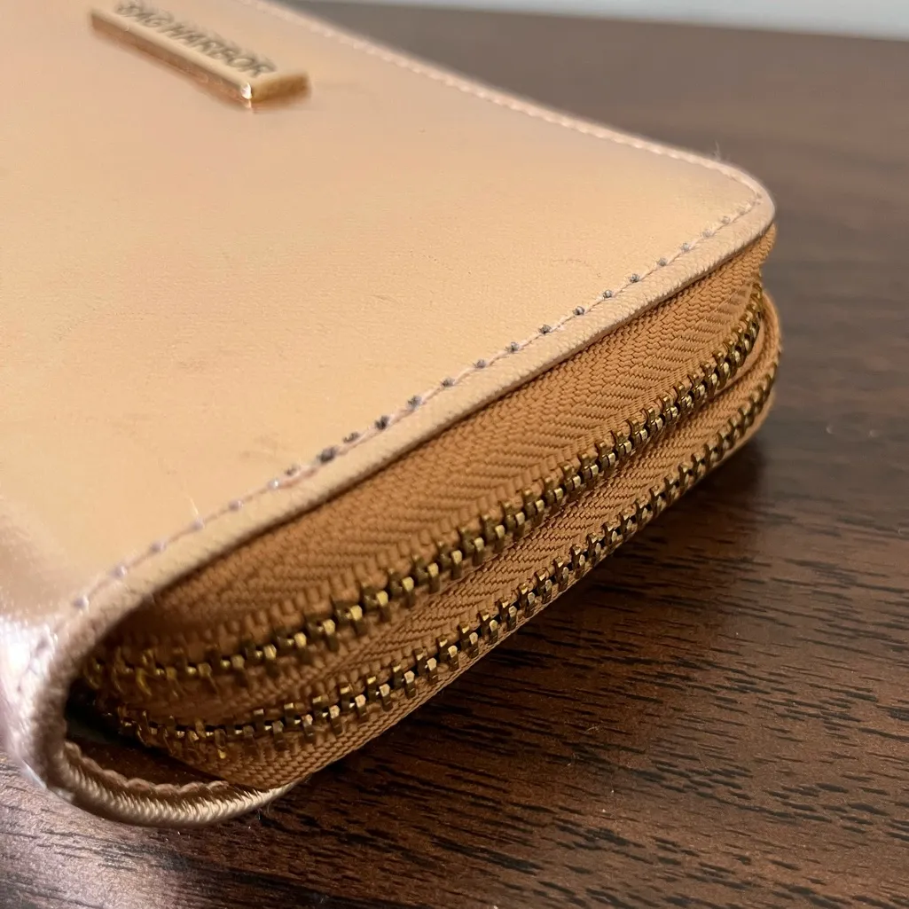 NWOT SAG HARBOR Rose Gold Double Zip Around Wallet - Image 5