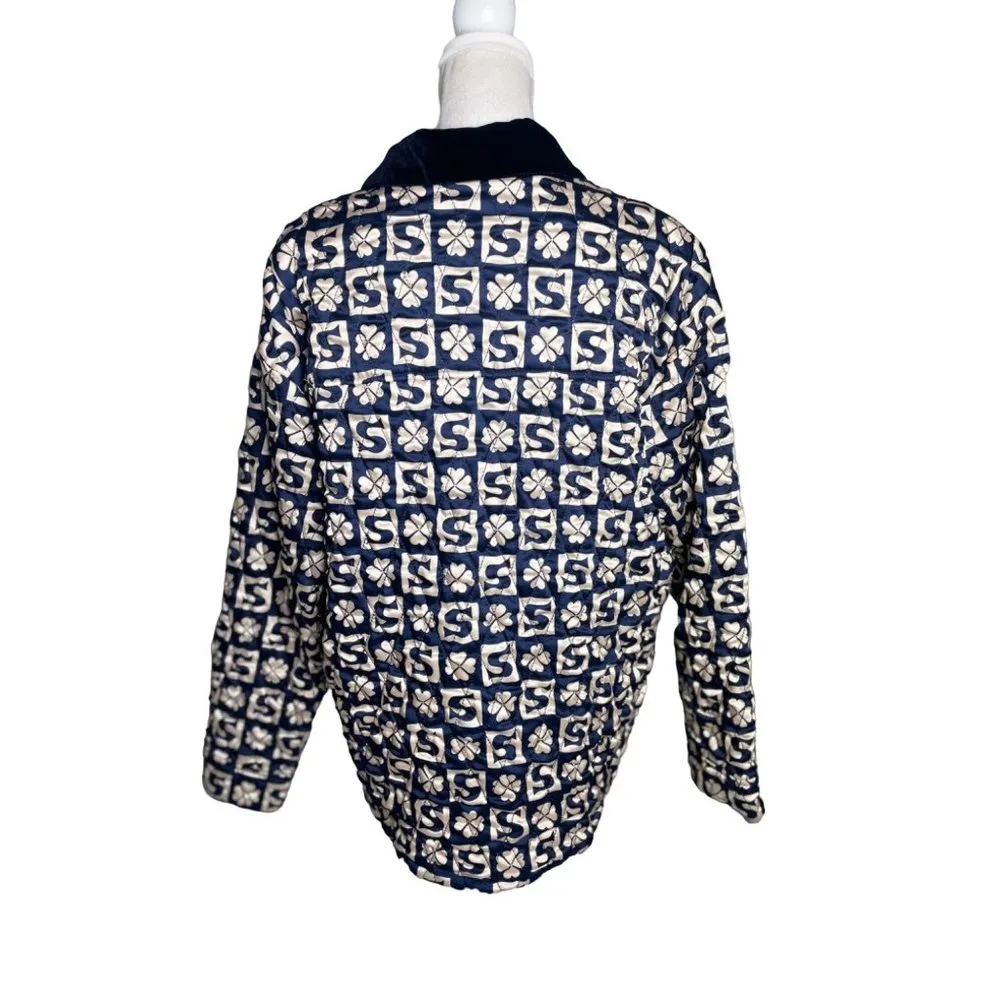 Sandro Enora Cardi-Coat Blue Womens Size 3 US Size Large - Image 8