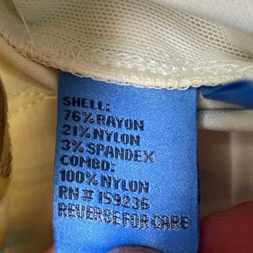 J. McLaughlin Womens Cropped Flat Front Printed Pants Size 6 Pull On Stretch - Image 5