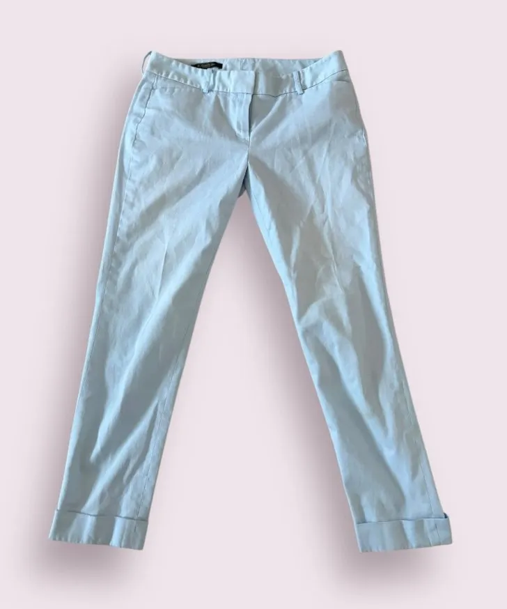 BROOKS BROTHERS Light Blue Natalie Fit Dress Pants Size 6 Petite - Image 1
