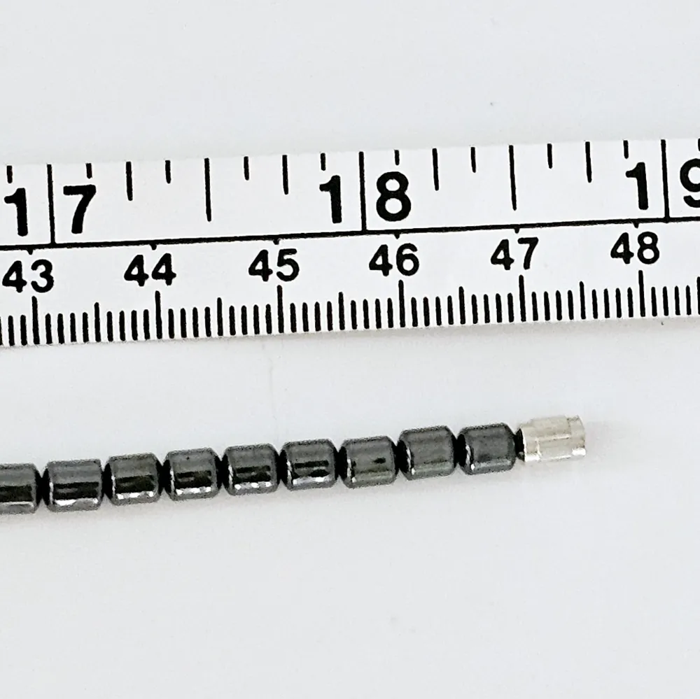 Free People Market Hematite & Turquiose Beaded Fringe Statement Necklace - Image 5