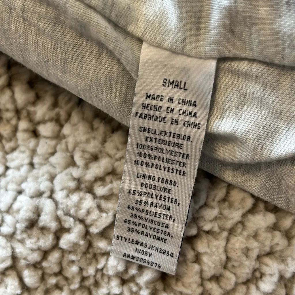 Altard State Size Small full zip hooded Sherpa jacket fall winter roomy soft - Image 11