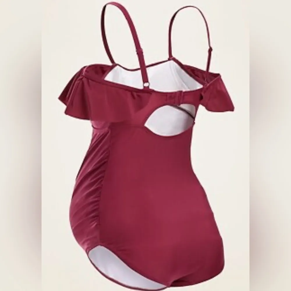 Women's One Piece Maternity Swimsuit size small P purple - Image 2