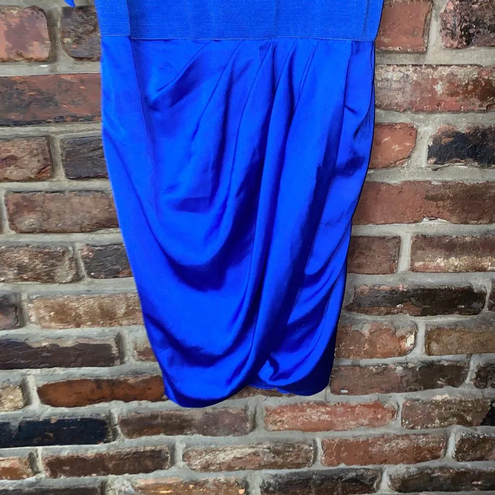 Aqua Dresses Royal Blue One-Shoulder Sleeveless Mini Dress Women's Size 2 - Image 3