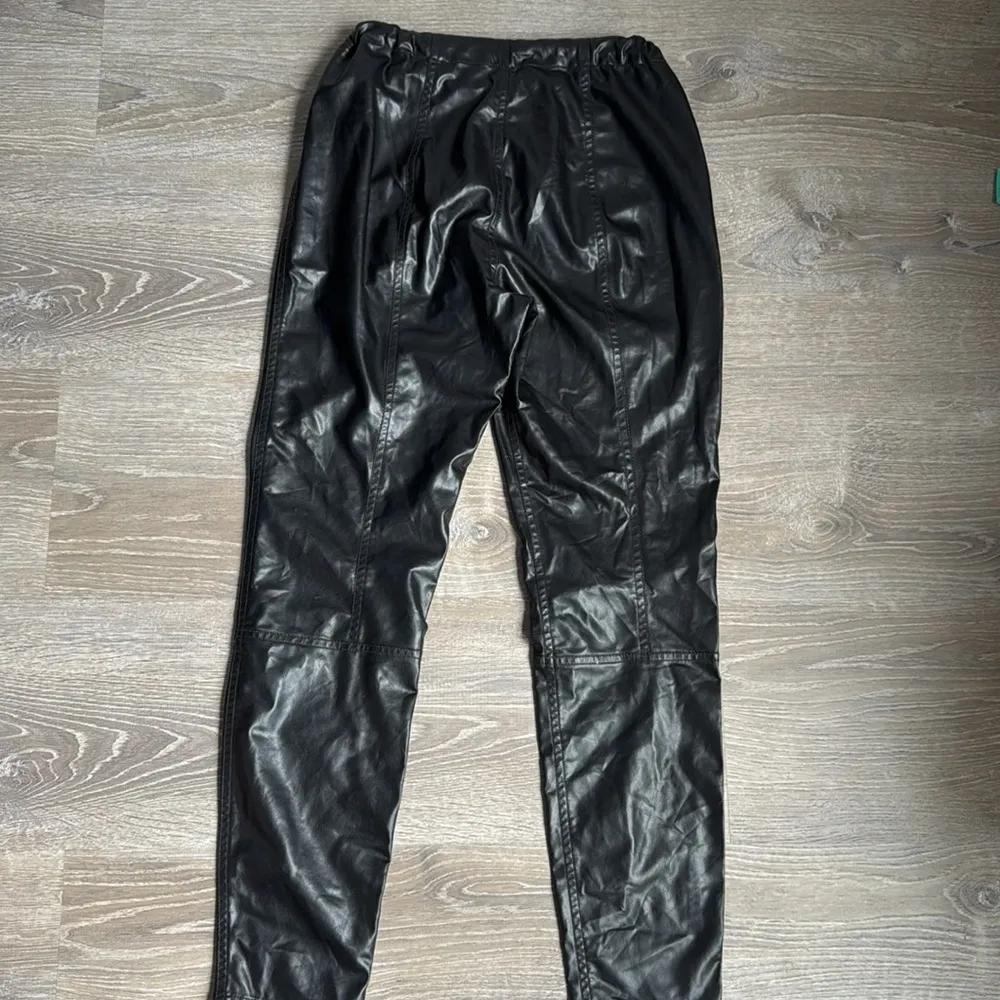 Jonathan Simkhai Rylee Vegan Leather Leggings Medium Black - Image 3