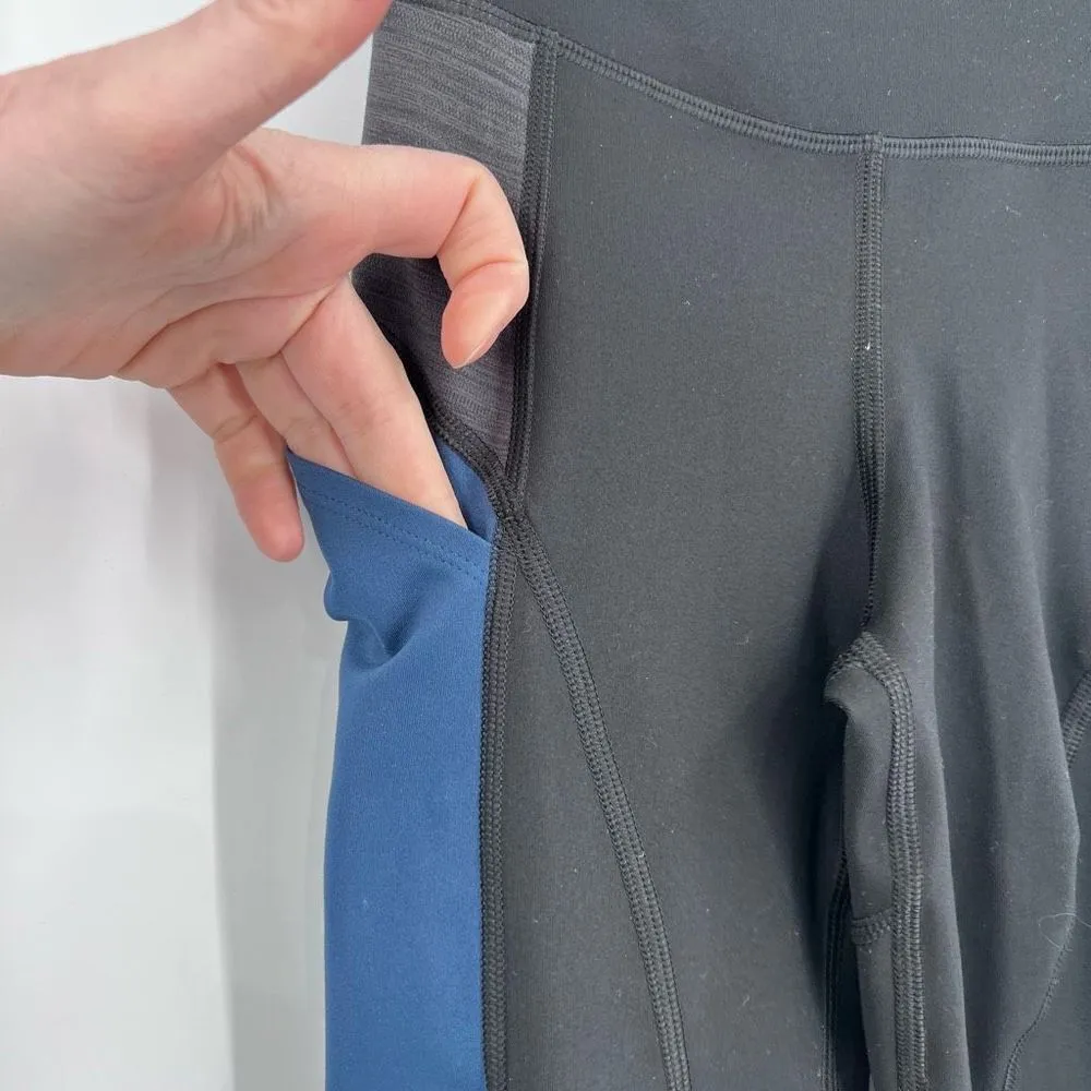 American Eagle‎ AE The Everything Pocket Leggings Hi Rise Blue Black XXS 2XS - Image 13