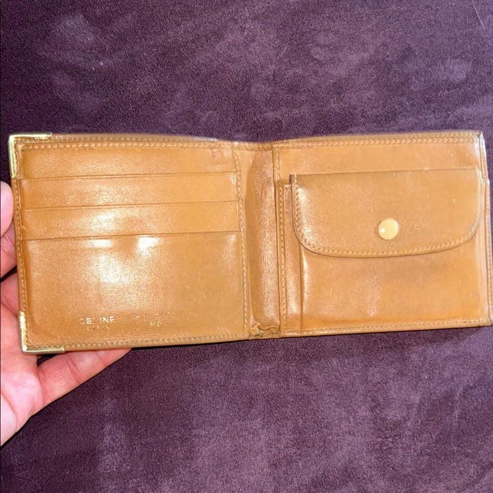 Vintage Celine Bifold Signature Wallet - Image 6
