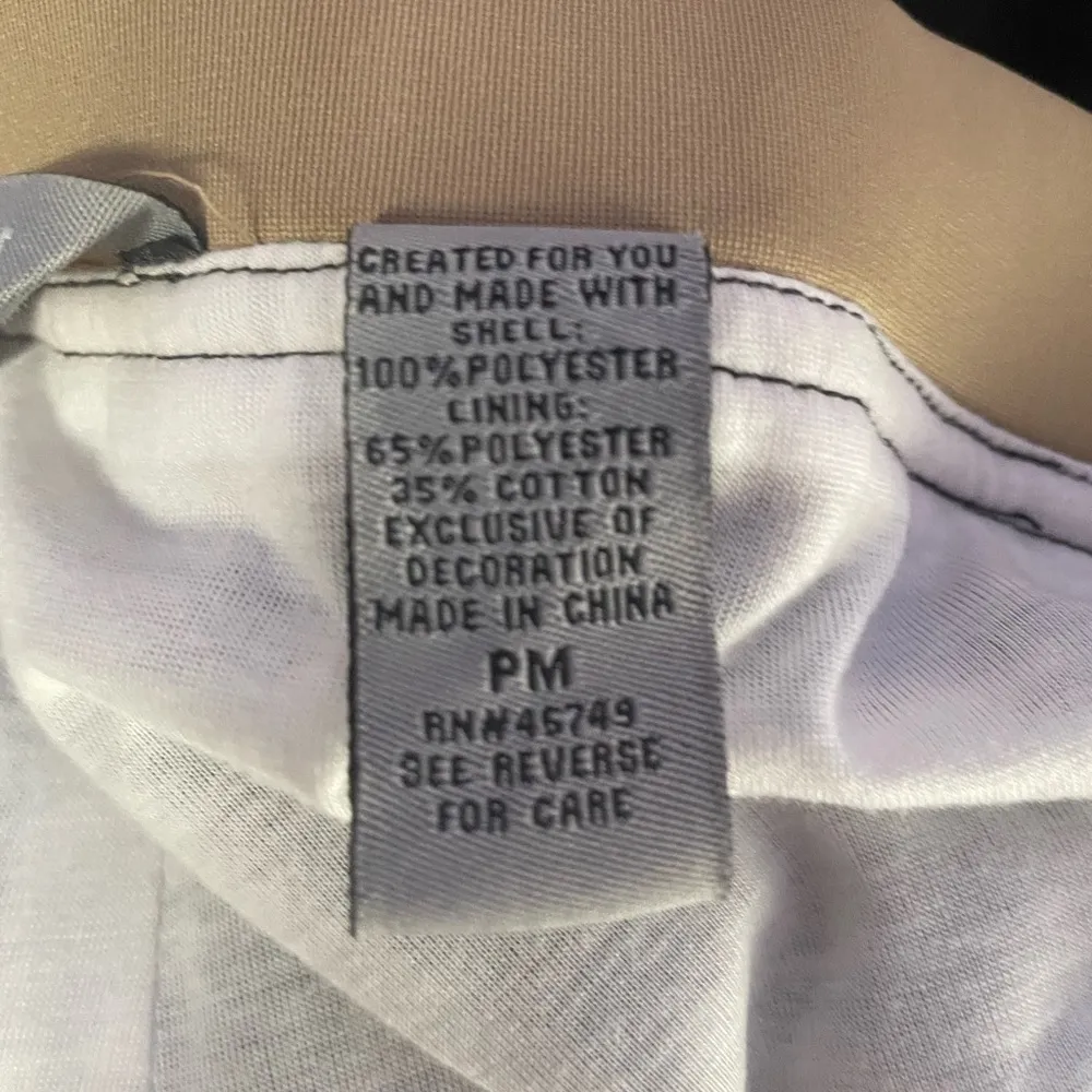 Oleg Cassini Sport Track Jacket and Pants Set‎ in Black Tan Size Petite M/L - Image 12