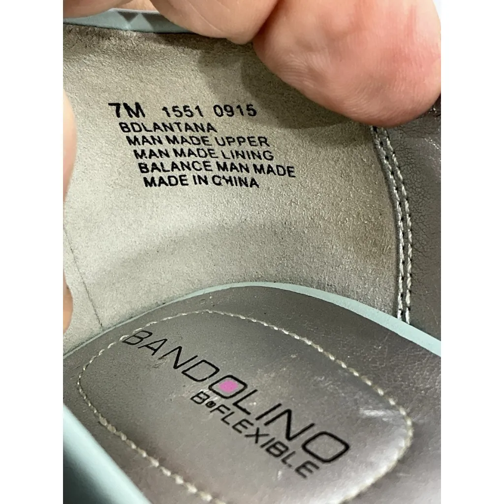 Womans Bandolino Flexible Lantana Slip On Pumps 7 M Blue Heel NWD - Image 7