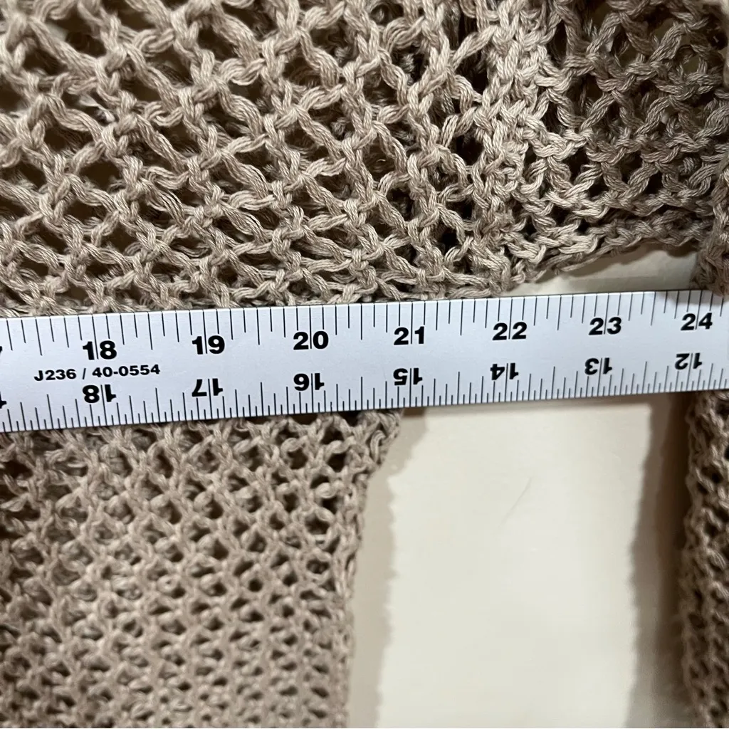 NWT Beach Riot Womens Cotton Open Knit Long Sleeve Pullover Sweater Top Size S - Image 3