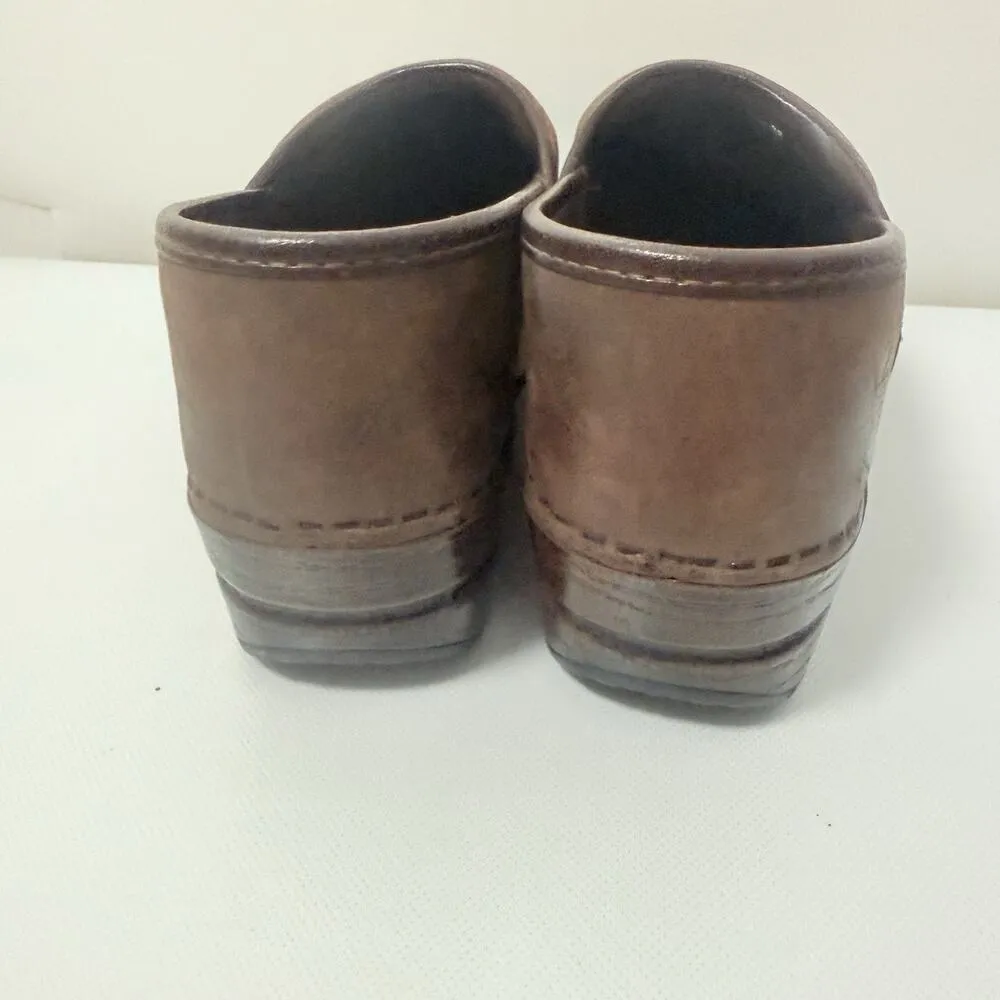 Dansko Clogs Womens Size 38 EU 7.5-8 US Professional Brown Patchwork 6982 - Image 3