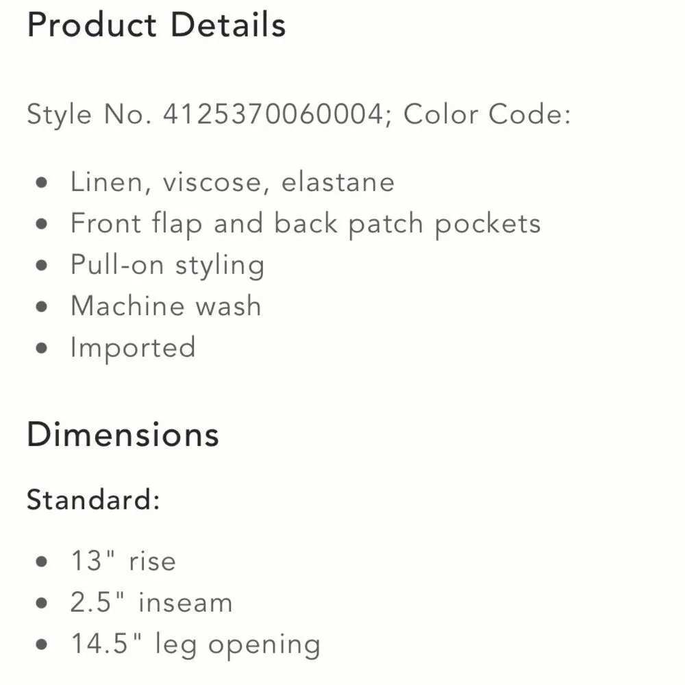 Anthropologie Maeve Linen A-Line Shorts in Stone NEW Size XL - Image 6