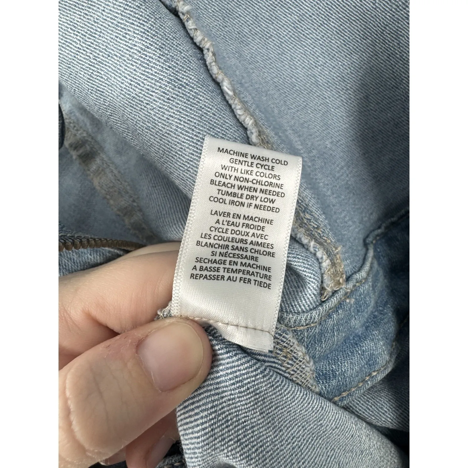 Tinseltown Belted Denim Jumpsuit Juniors Large Blue Preppy Grunge Skater Cargo - Image 6